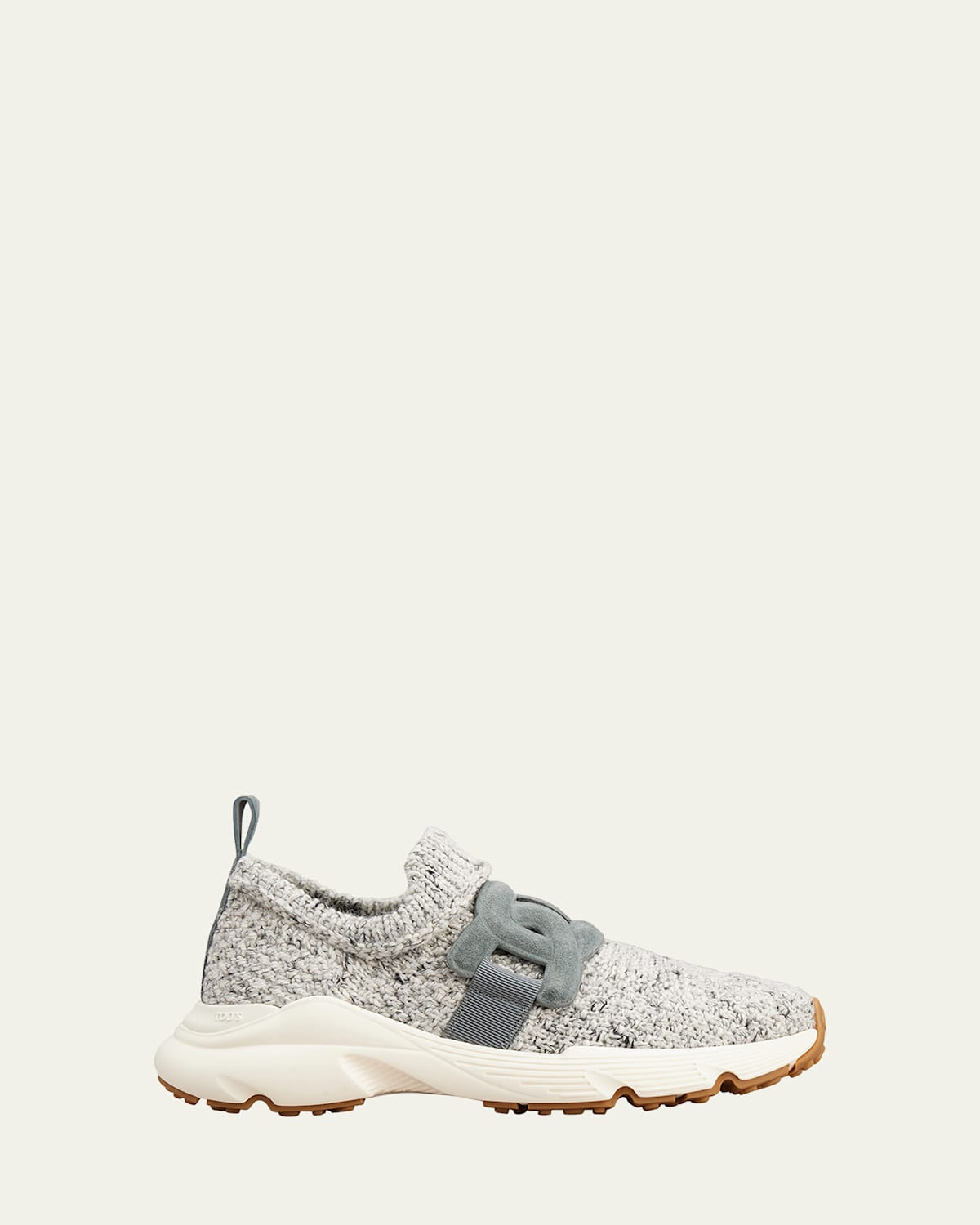 Tod's Kate Slip-on Sneakers In Fabric In Cromo