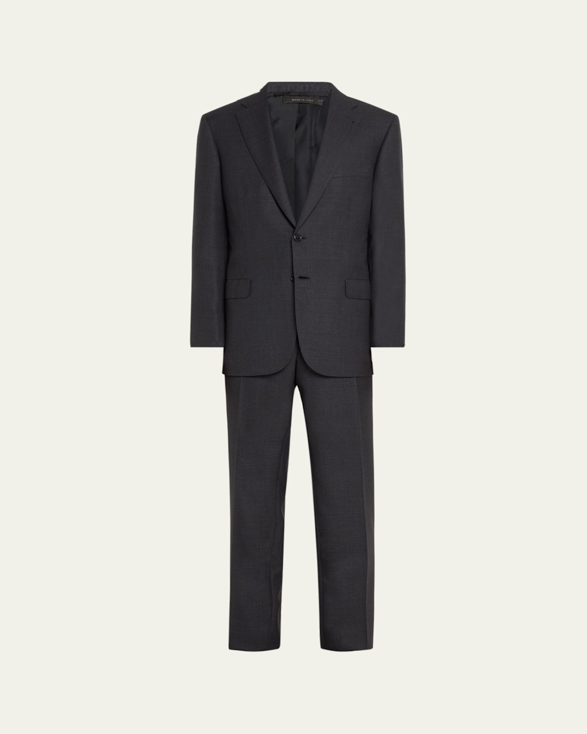 Men's Tonal Check Wool Suit