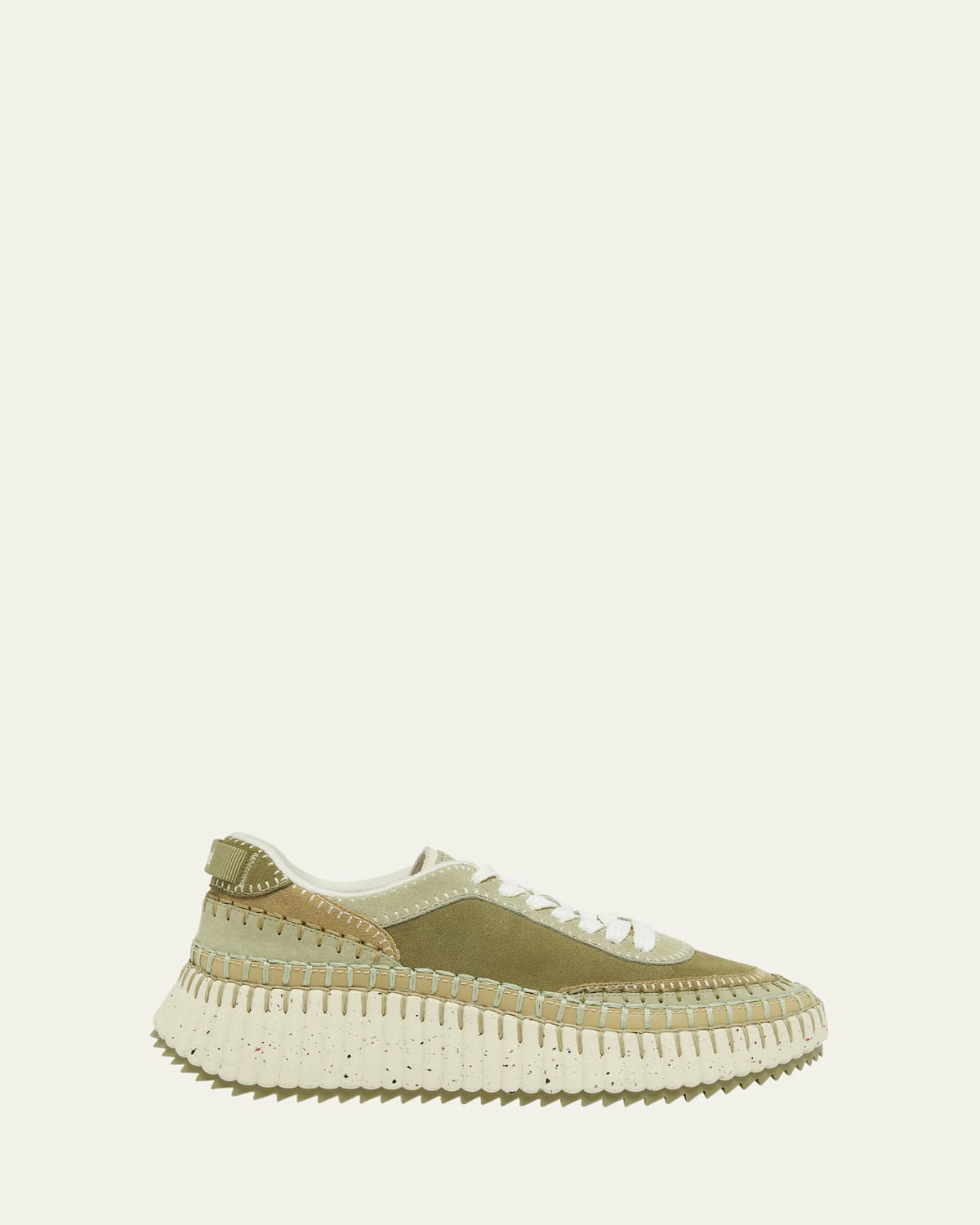 Chloé Nama Suede Stitch Walking Sneakers