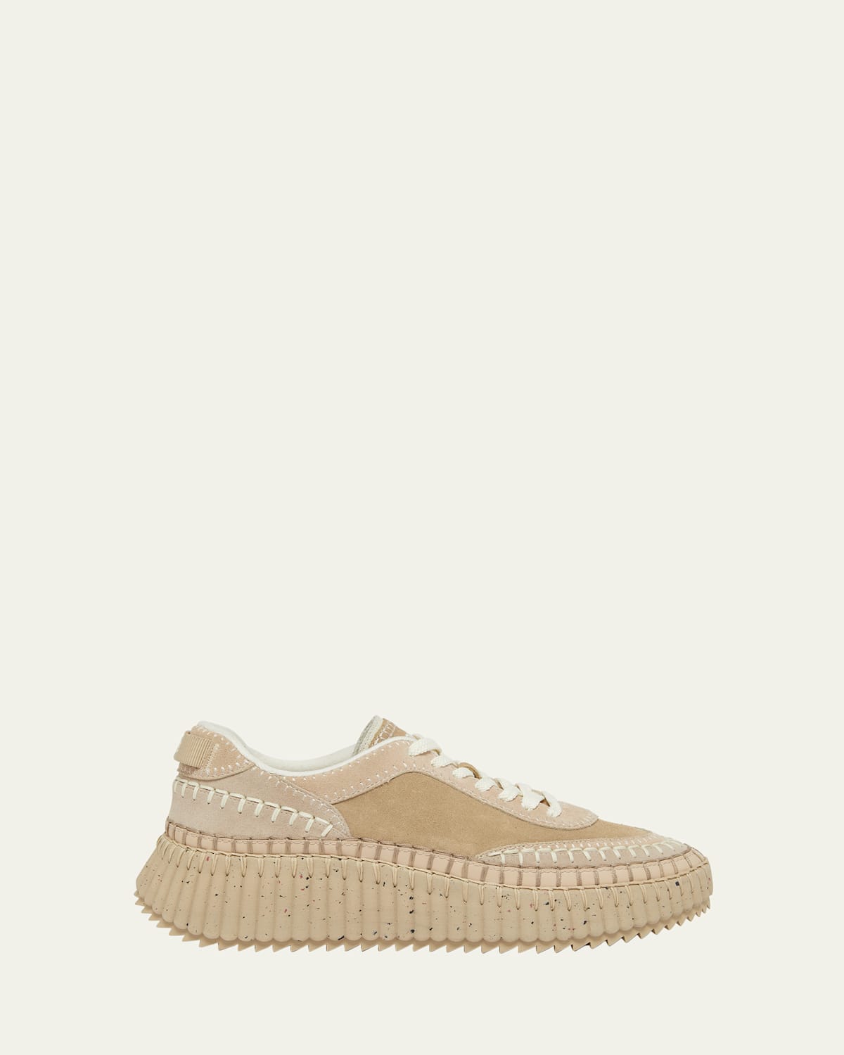 Chloé Nama Suede Stitch Walking Sneakers