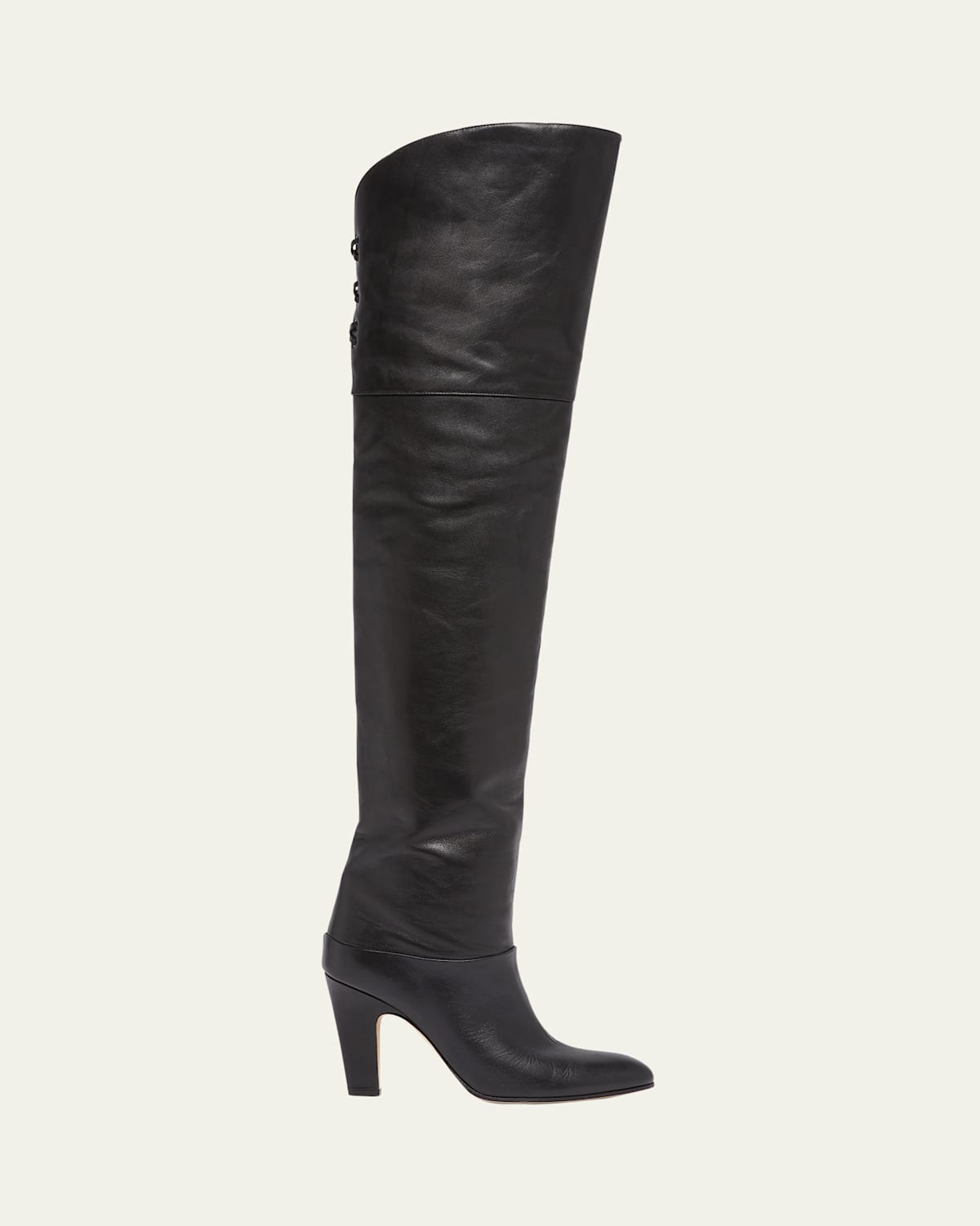Chloe Black Eve Thigh High Boots Smart Closet