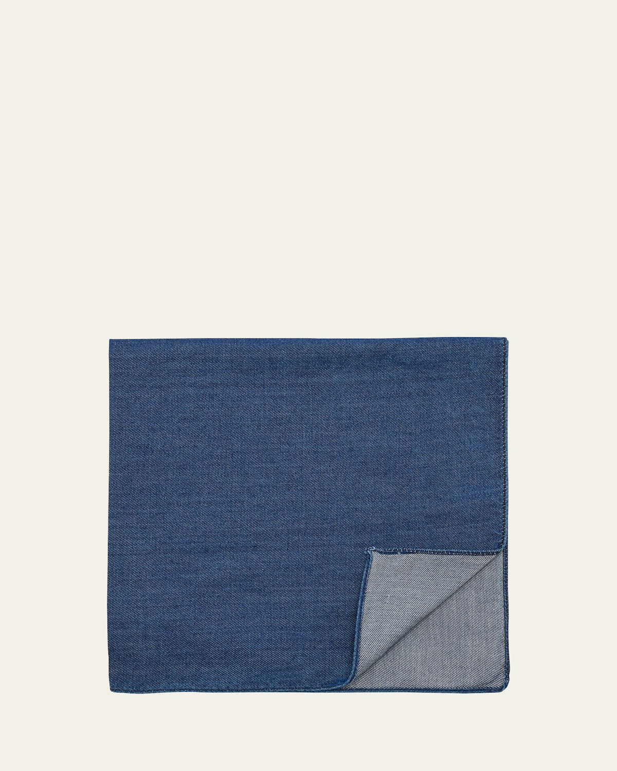 Brunello Cucinelli Men's Denim Pocket Square