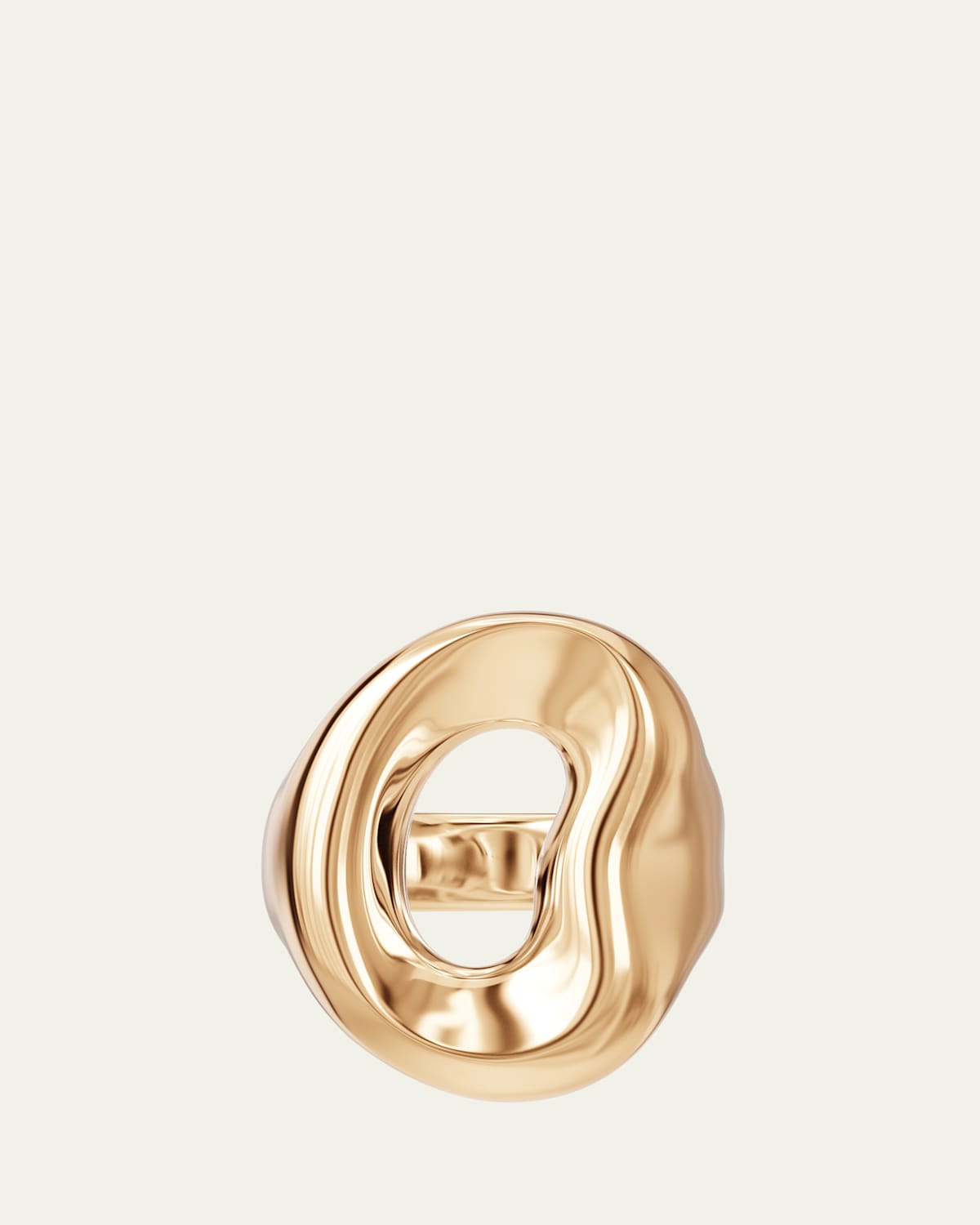 18K Yellow Gold Vermeil Shima Ring