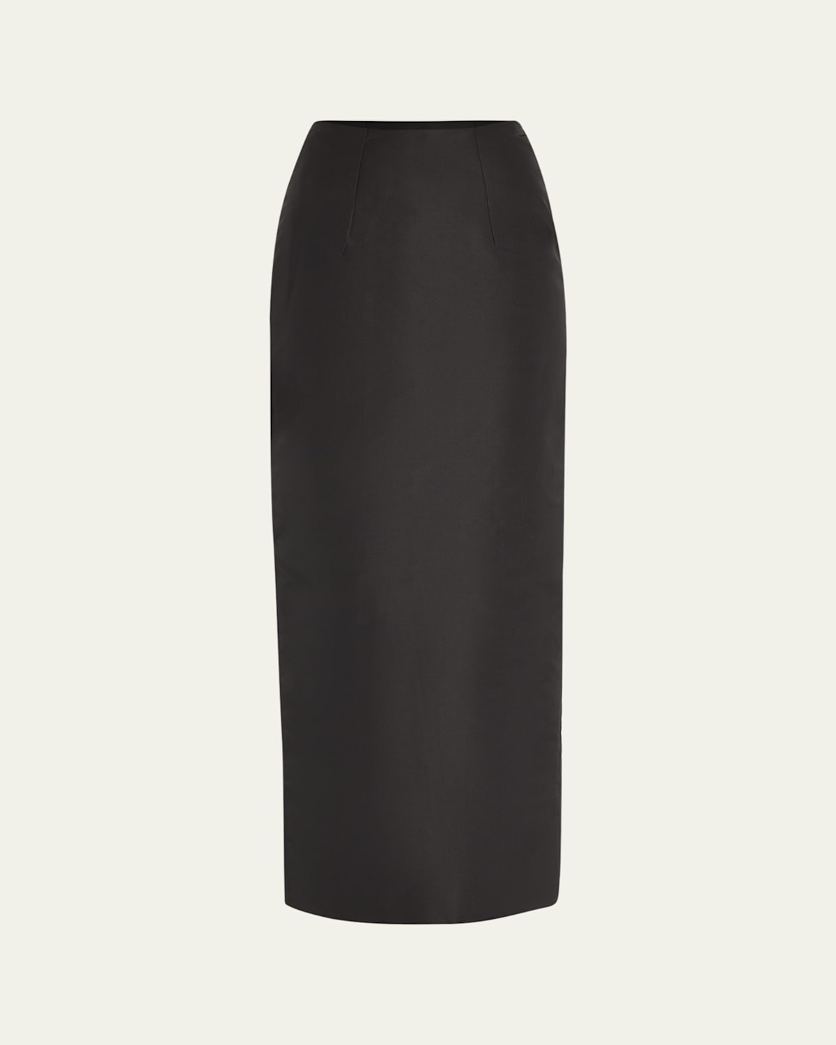 Silk Column Pencil Skirt