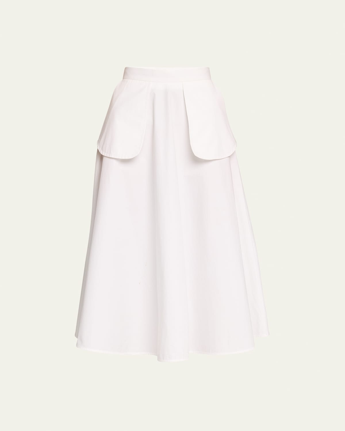 A-Line External Pocket Midi Skirt