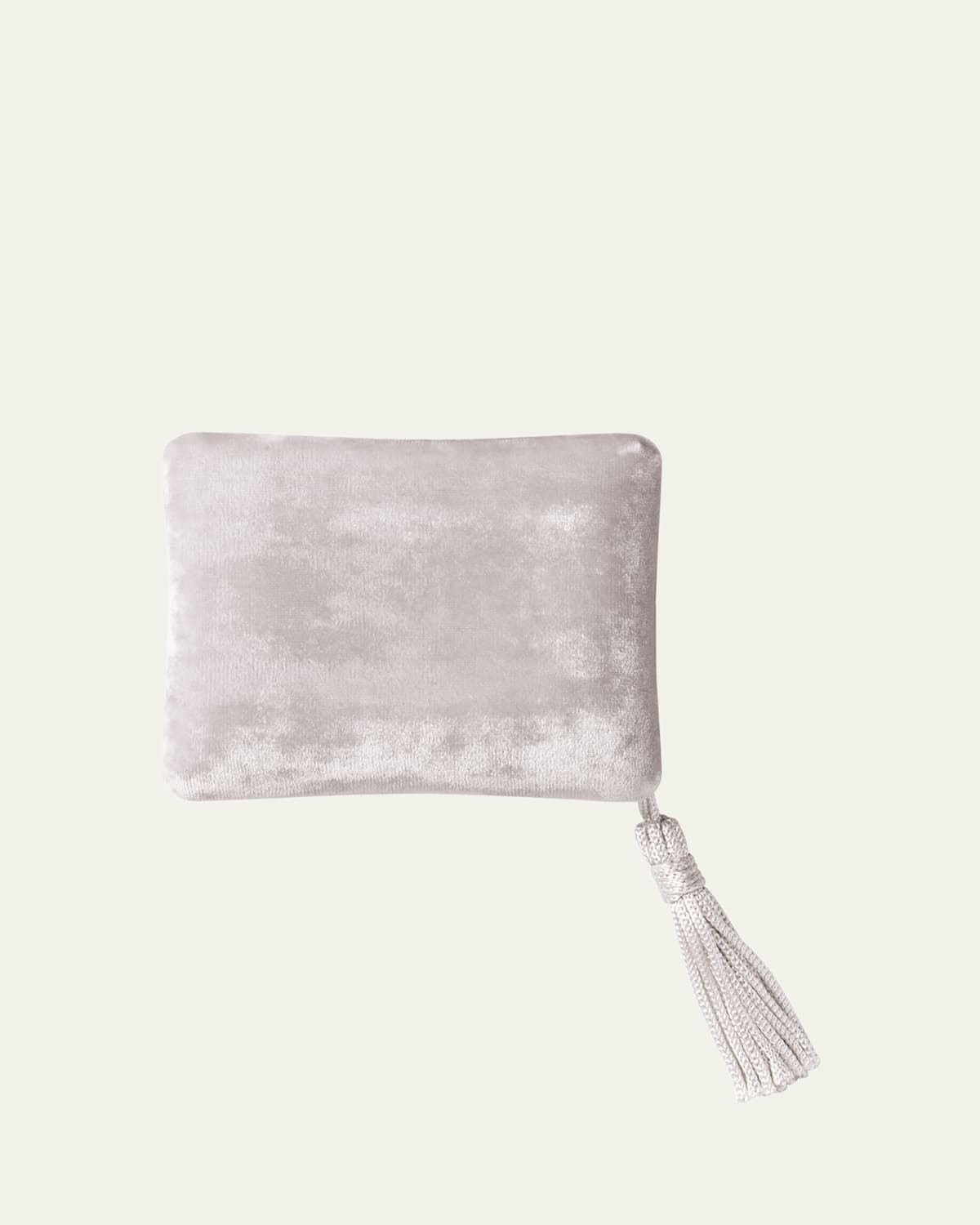 Velvet Small Jewelry Box in Silver, 10.5cm