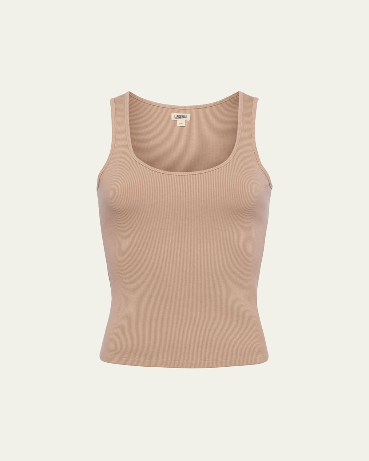Shop L Agence Adira Scoop-neck Tank Top In Cappuccino Capu
