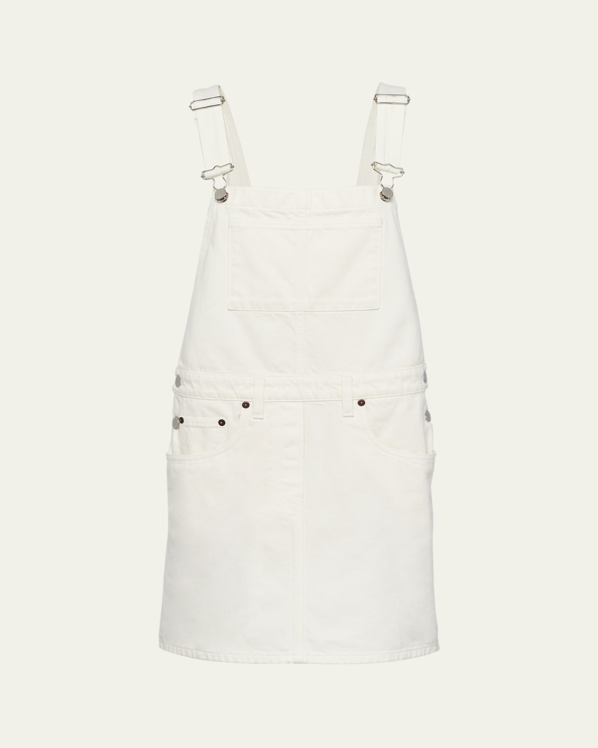 Mini Denim Overalls Dress