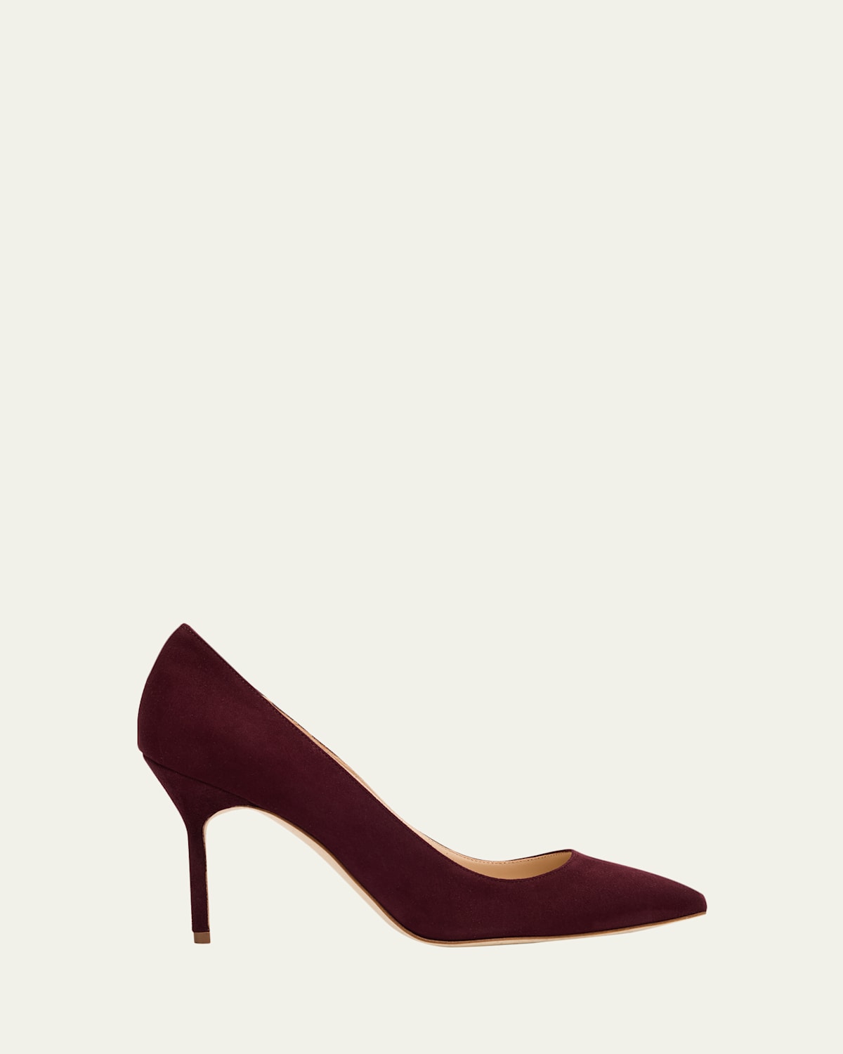 Manolo Blahnik Bb Classic Suede Stiletto Pumps In Red