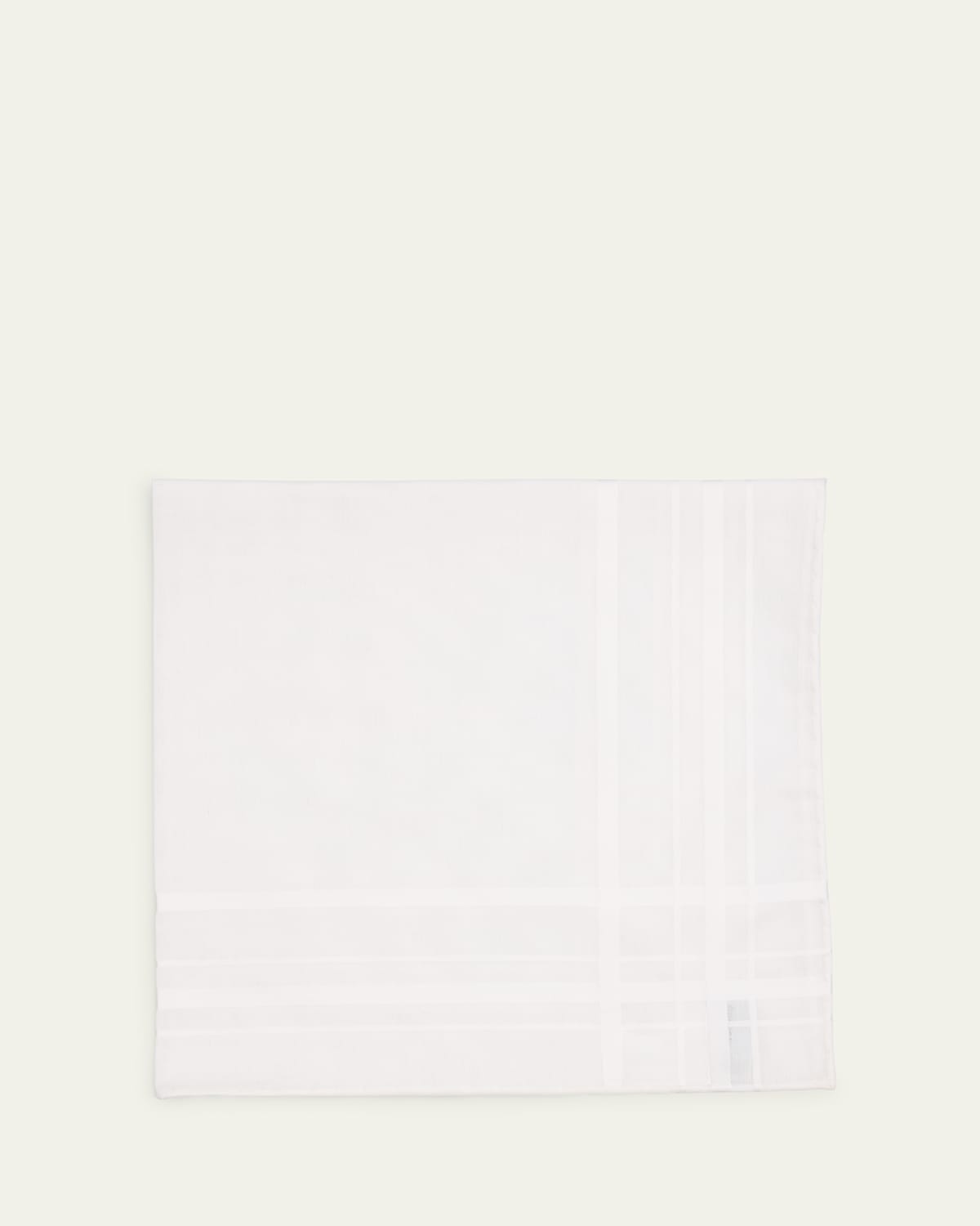 Men's Sonata Satin Check Egyptian Cotton Handkerchief
