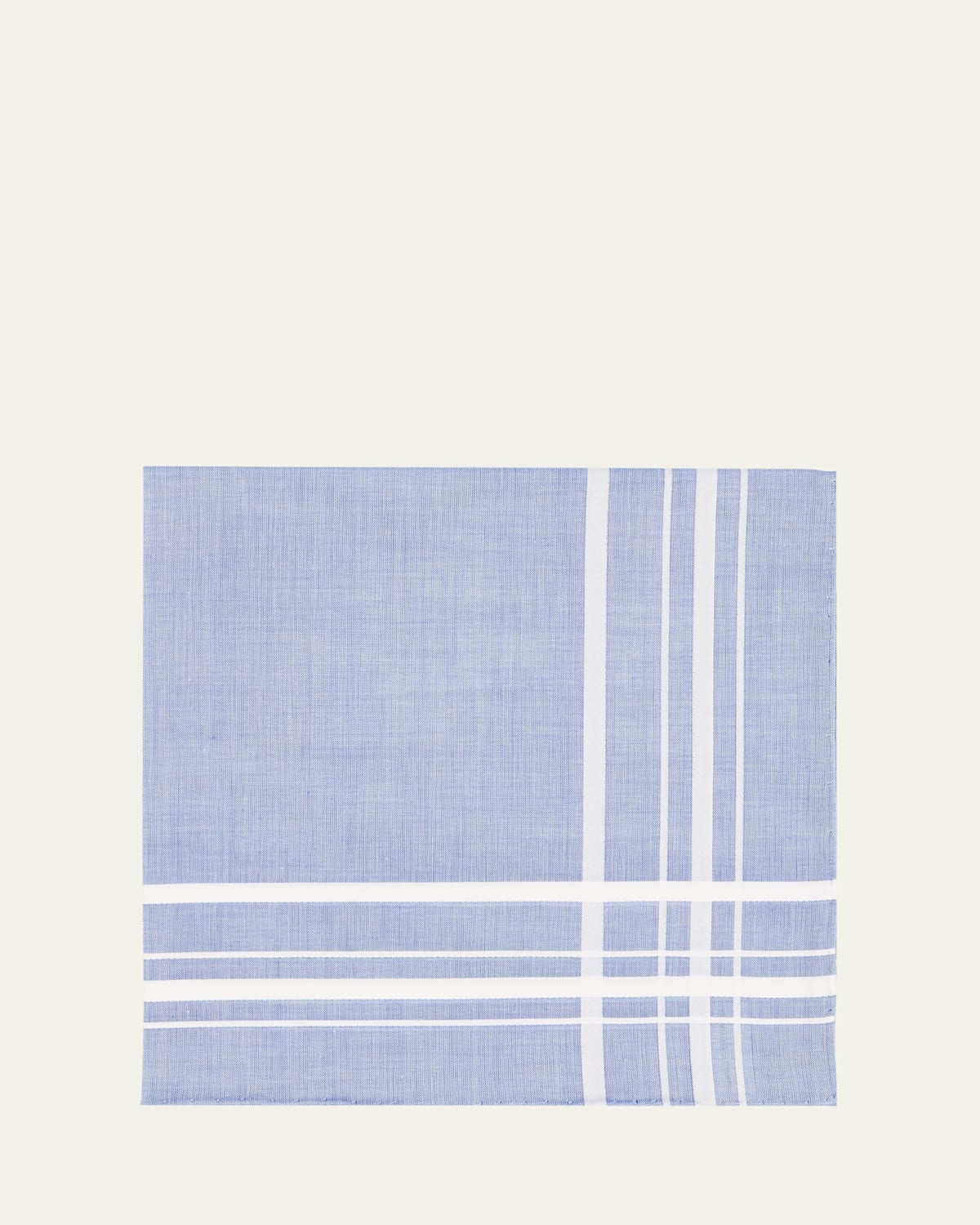 Simonnot Godard Men's Egyptian Cotton Check Pocket Square