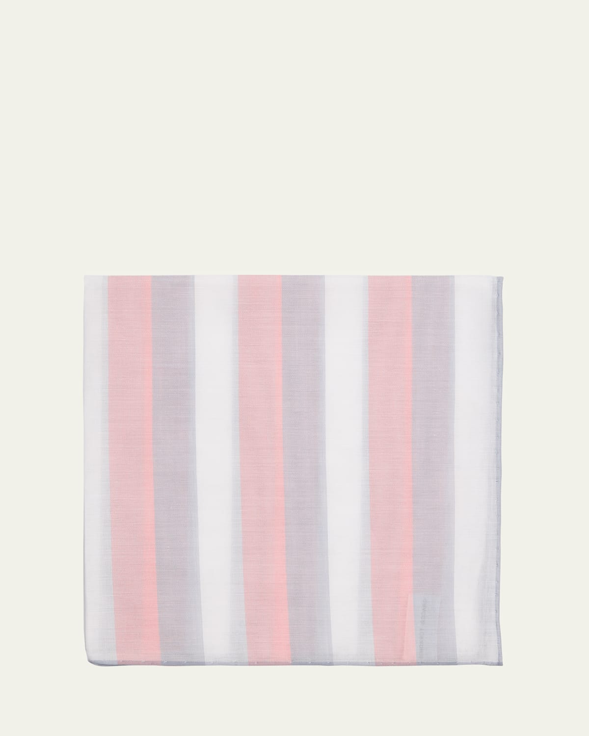 Simonnot Godard Men's Ravello Stripe Egyptian Cotton Handkerchief