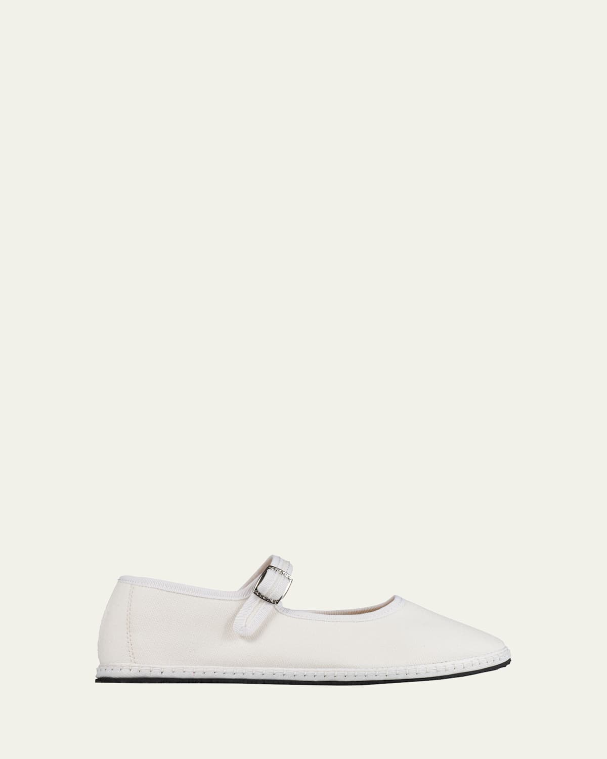 Cotton Mary Jane Slipper Loafers