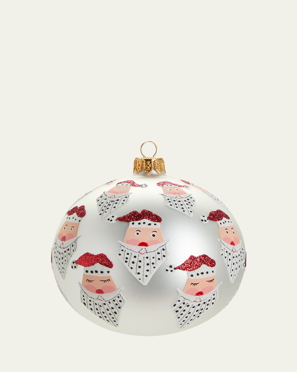 Sparkly Santa Ornament