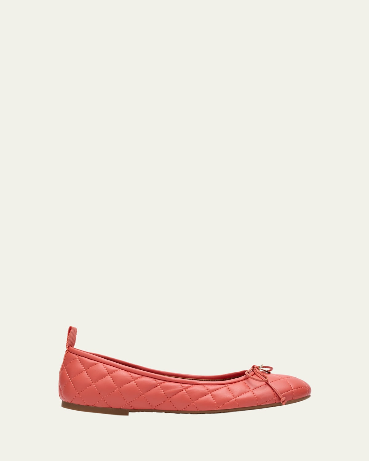 See By Chloé Jodie Quilted Bow Ballerina Flats In Pink
