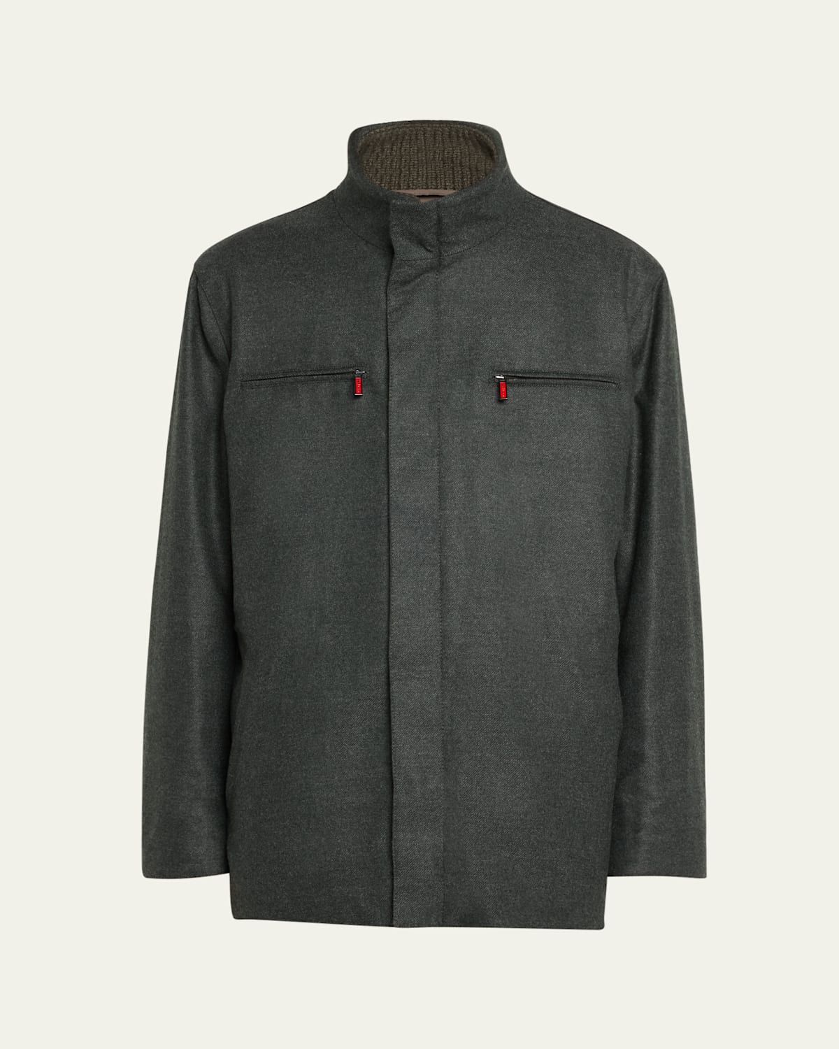 Men's Twill Wool Cashmere Field Jacket