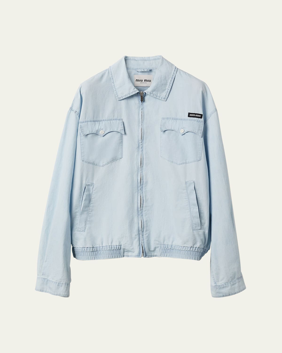 Miu Miu Chambray Bomber Jacket