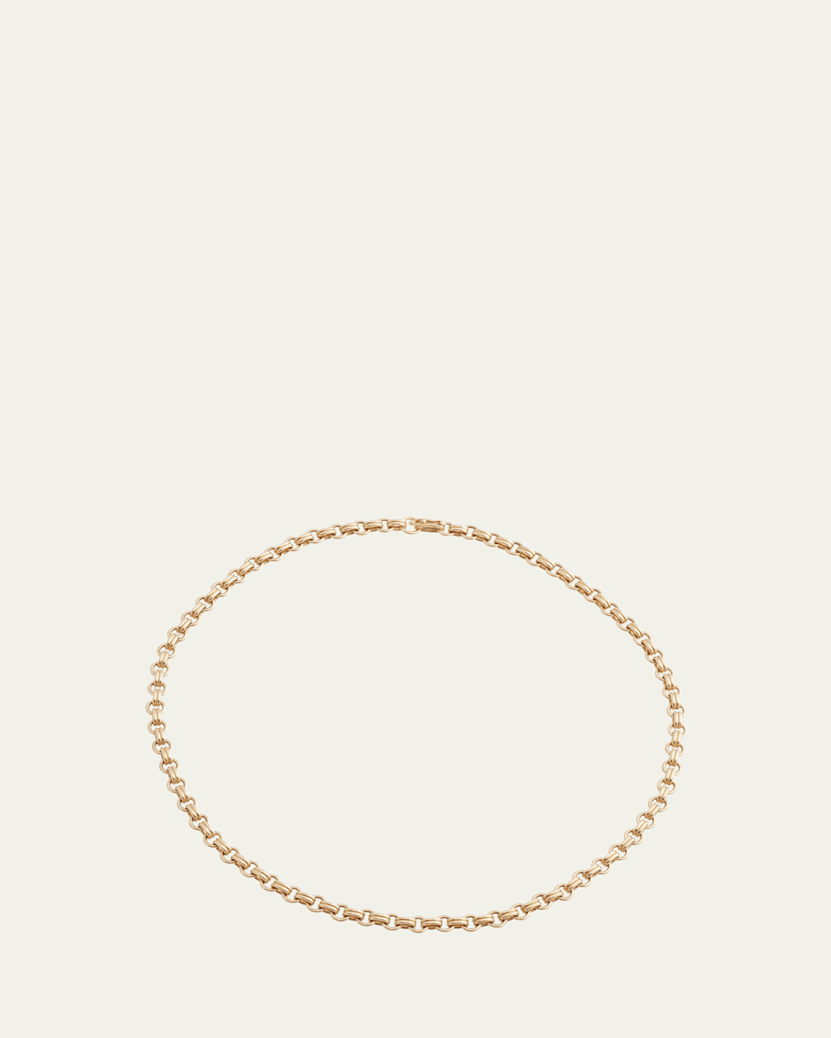 18K Yellow Gold Double Chain Necklace with Small Links, 16"L