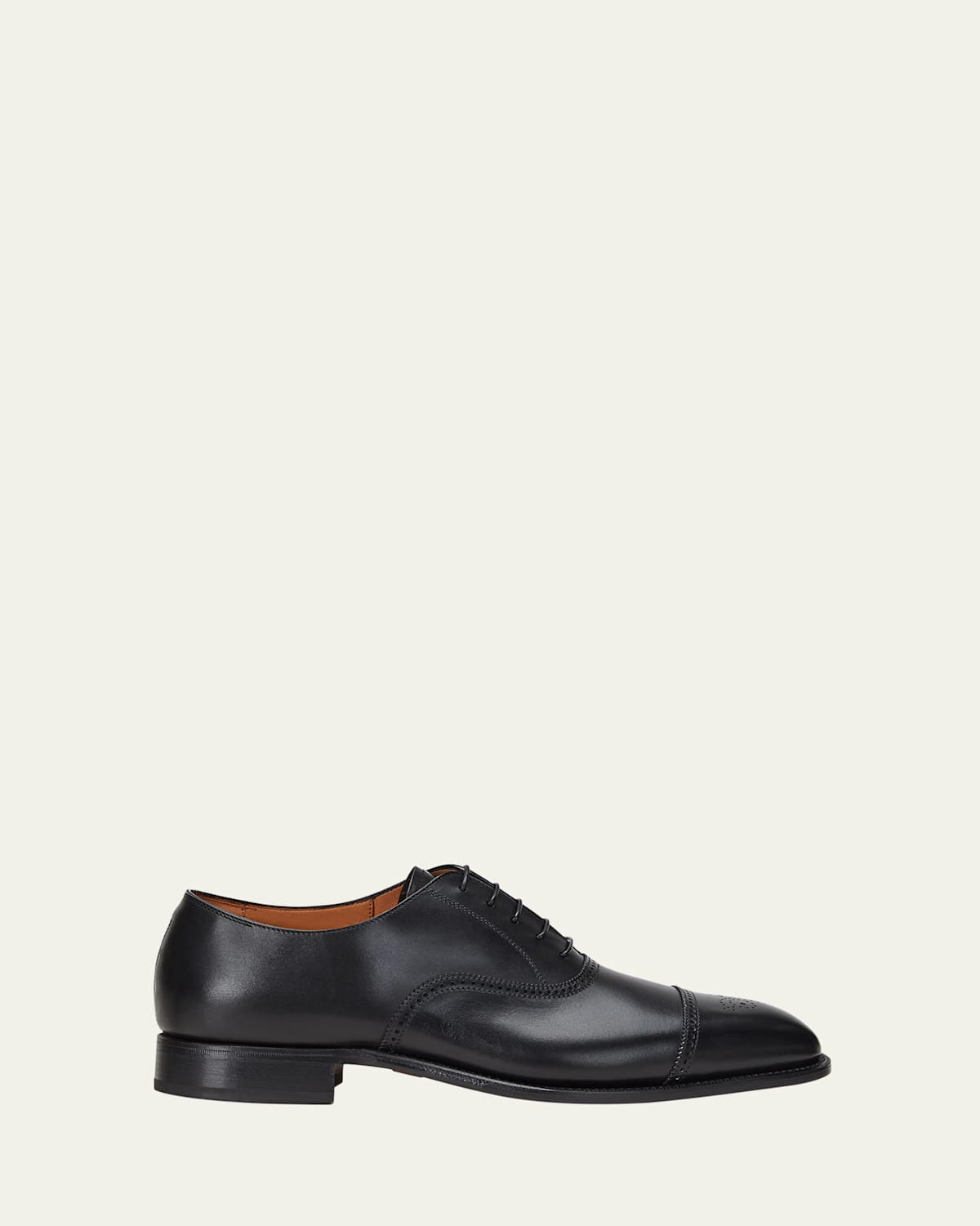 Men's Denver Cap-Toe Leather Oxfords