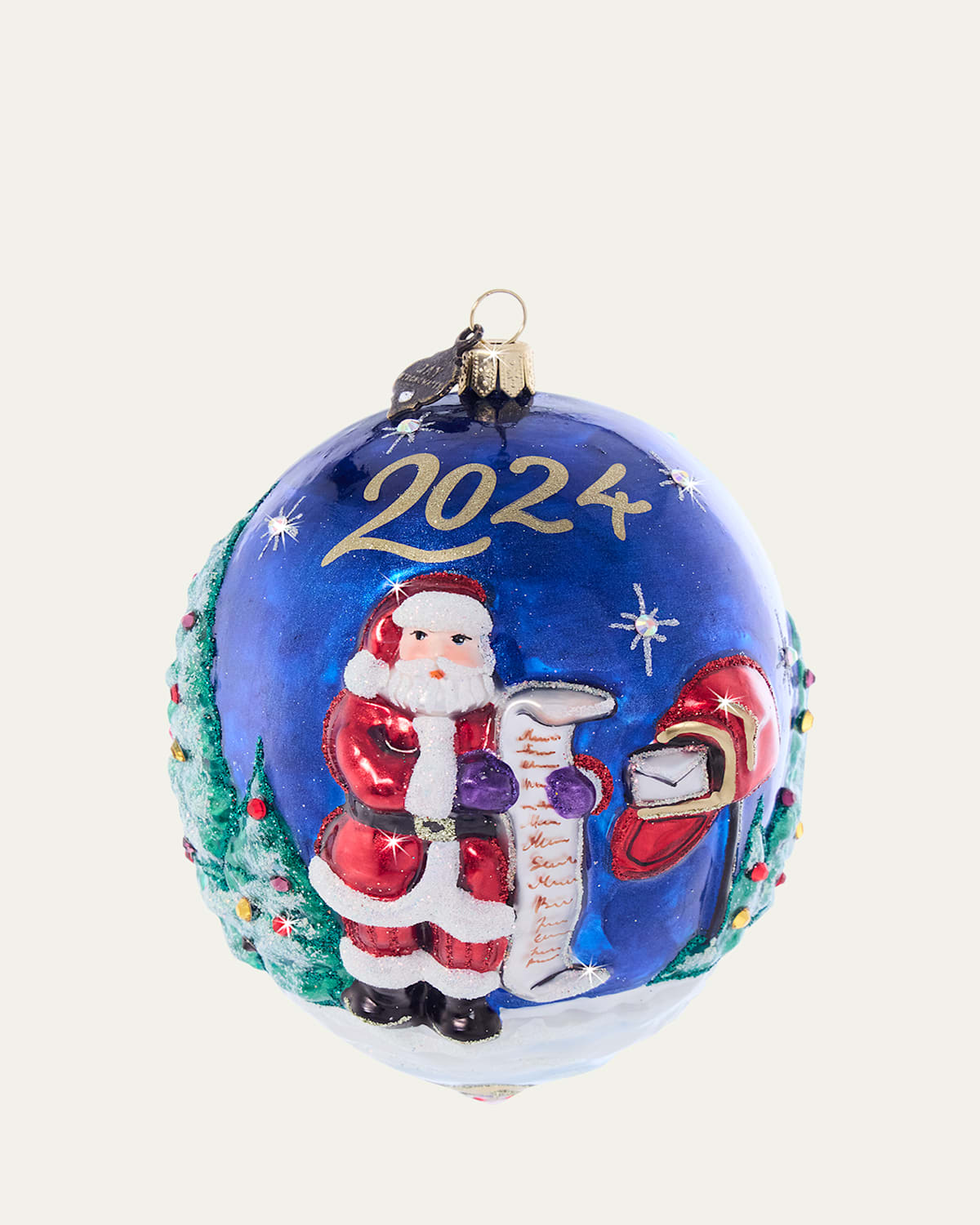 2024 Christmas Delivery Glass Ornament