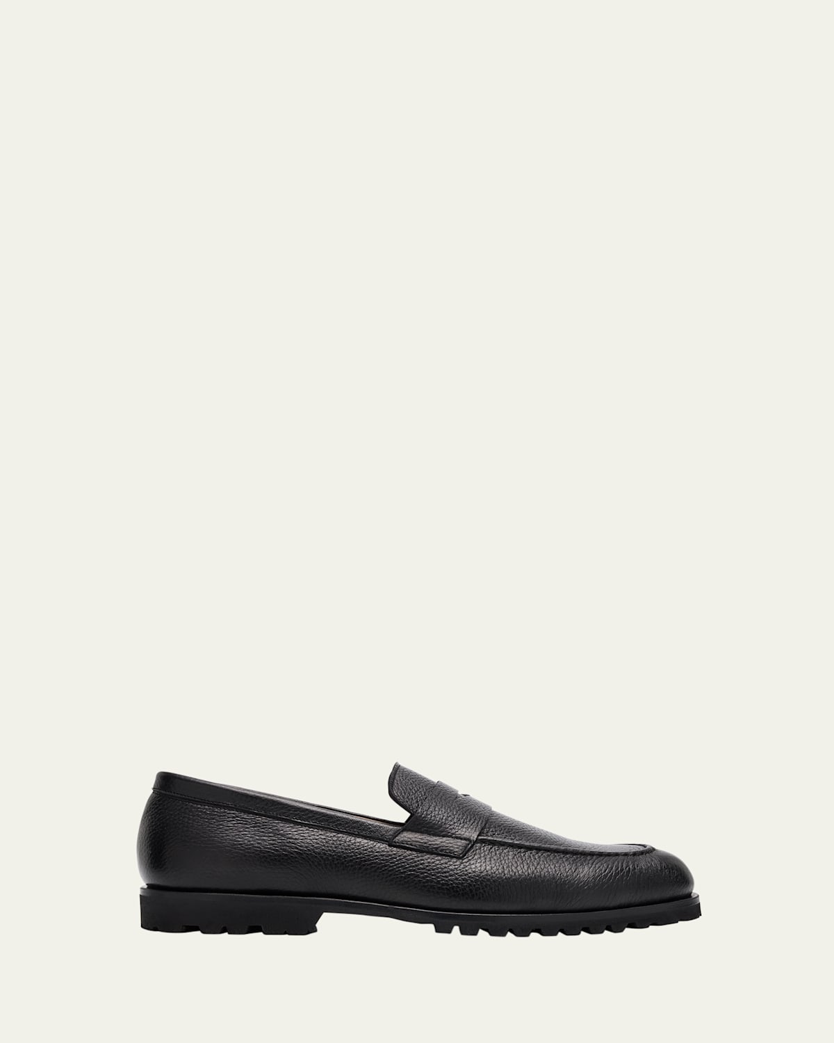 Men's Deerskin Lug Sole Penny Loafers