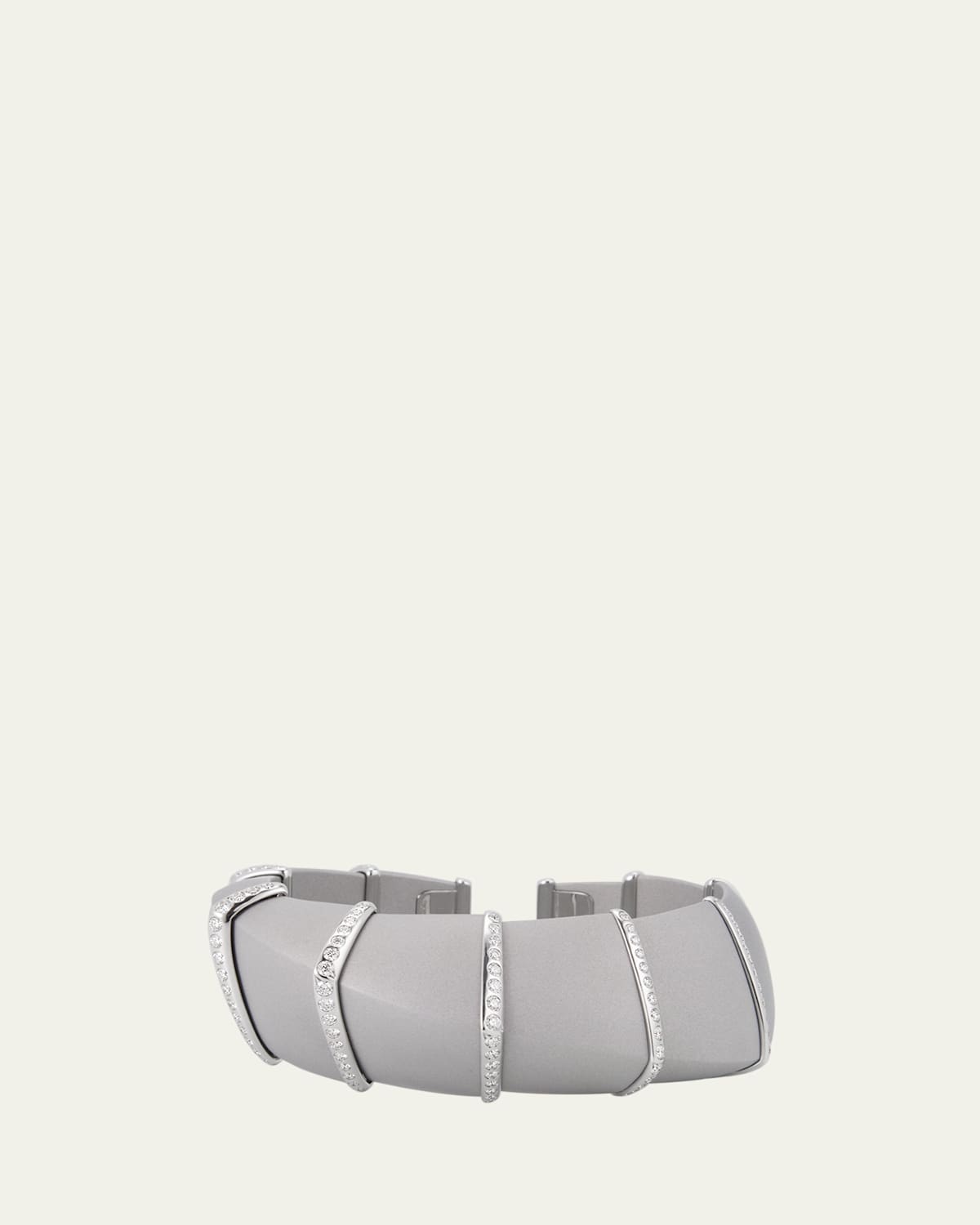 Ardis Aluminum and White Gold Bracelet with Diamonds