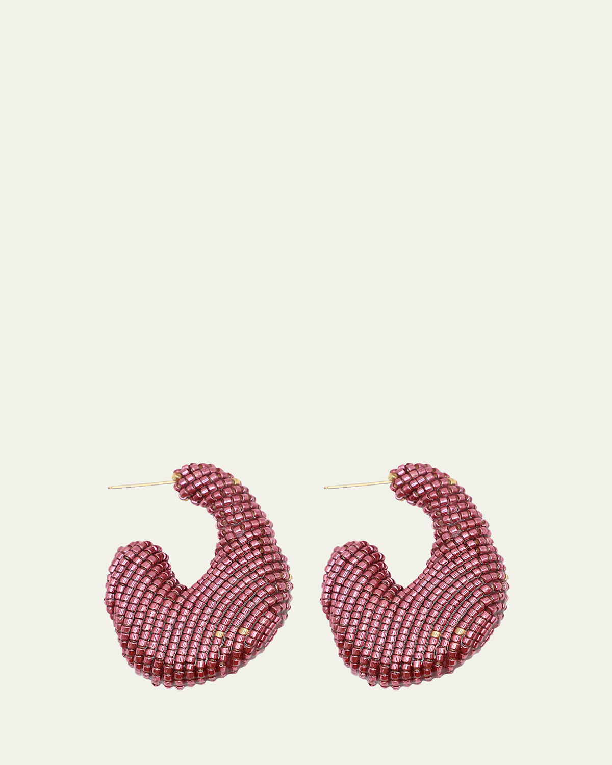 Aria Beaded Hoop Earrings