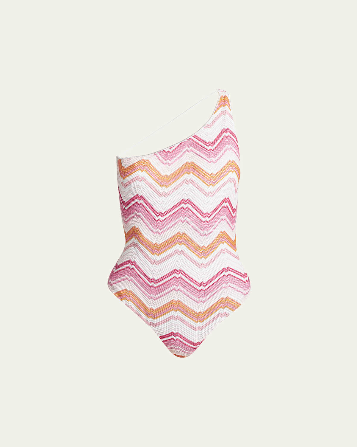 Microshaded Zig-Zag One-Piece Swimsuit