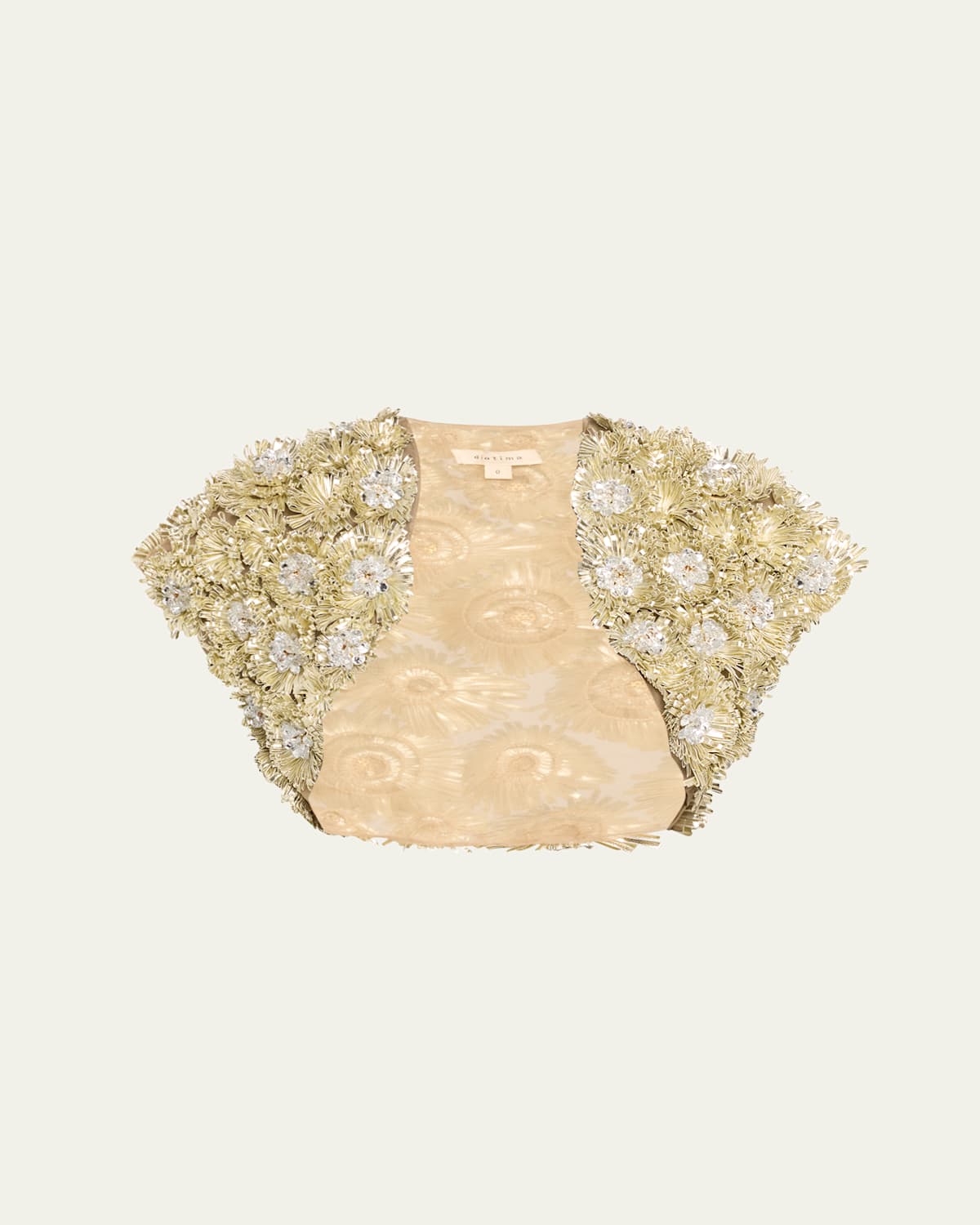 Fern Ribbon and Crystal Bolero