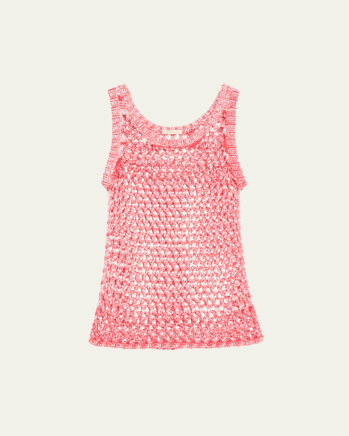 Marl Open-Knit Slouchy Tank