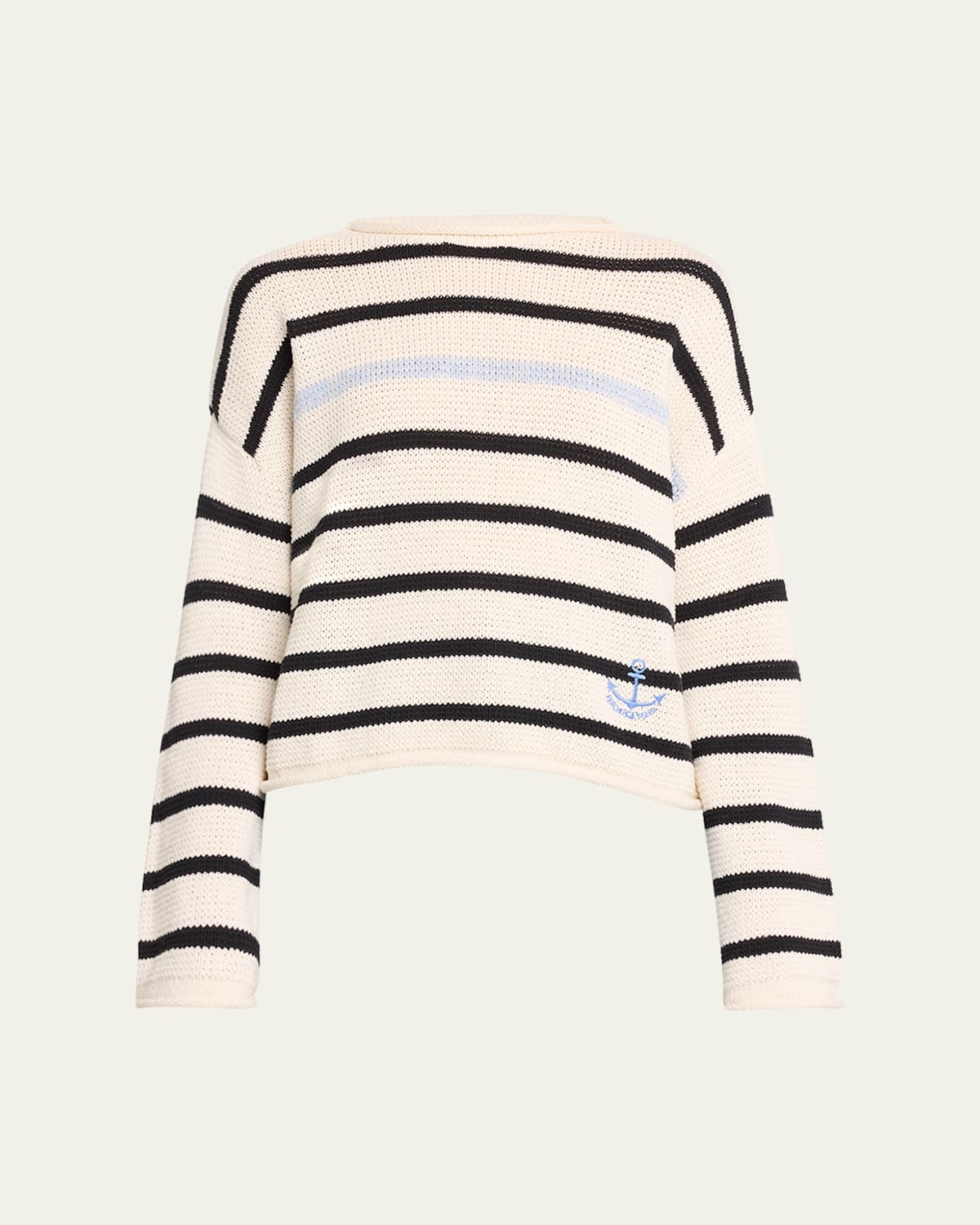 Rory Stripe High-Neck Sweater