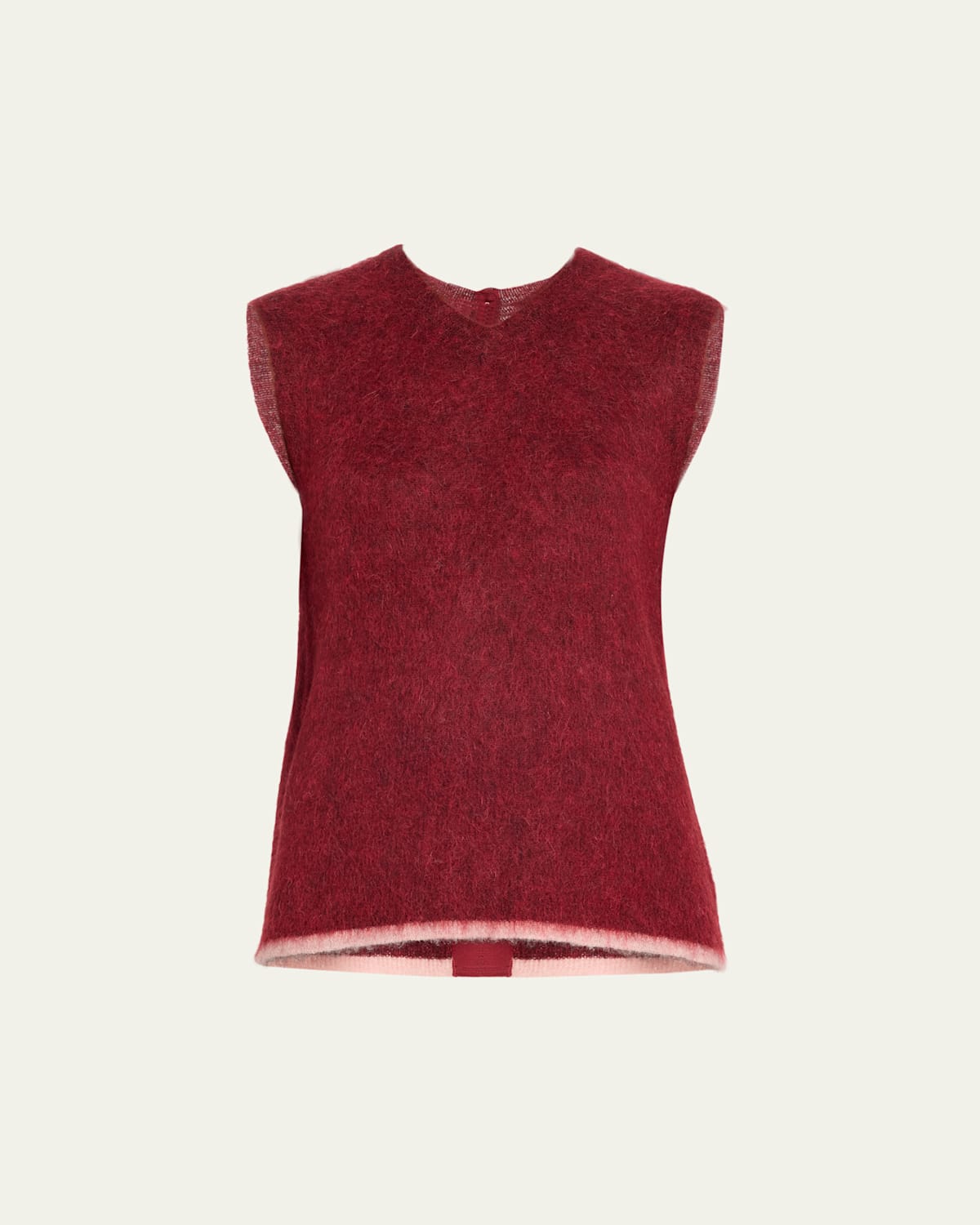 Yasemin Open-Back Brushed Alpaca Vest