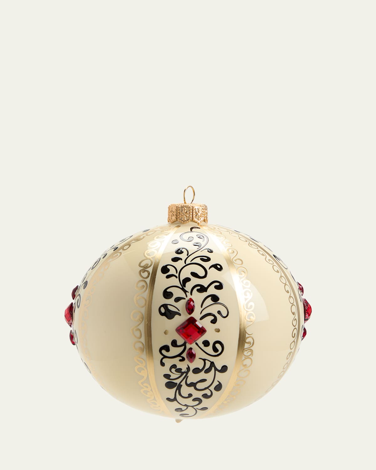 Porcelain Elegant Deco Christmas Ornament