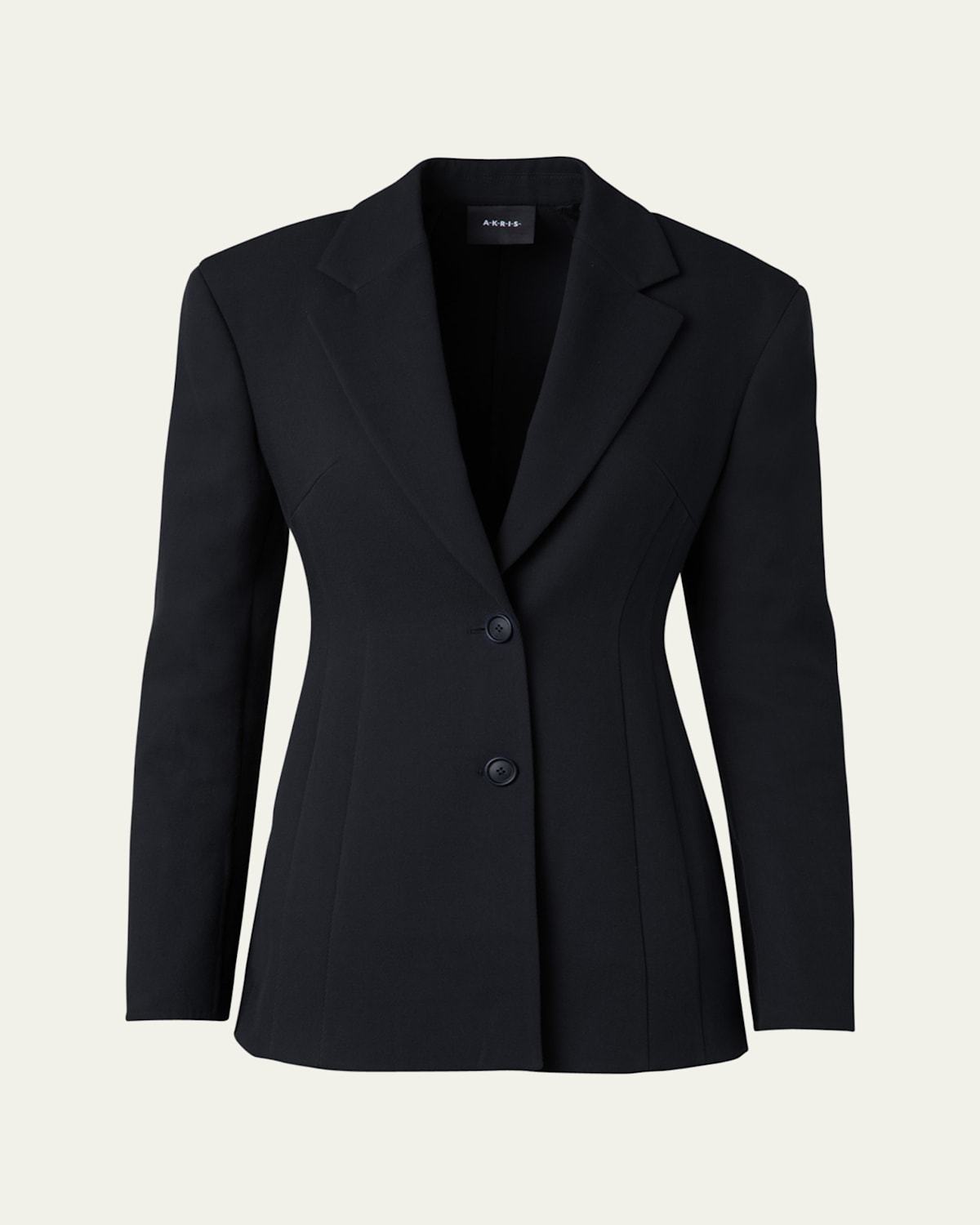 Akris Walker Double-face Cotton Blazer Jacket In Black