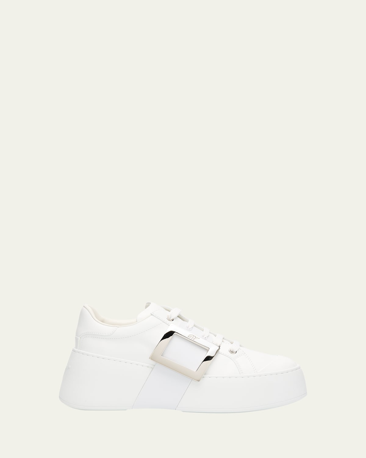 Viv Skate Leather Buckle Sneakers