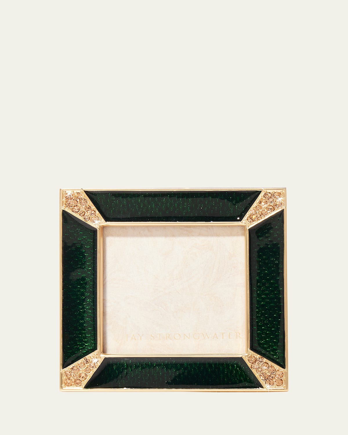 Jay Strongwater Leland Frame, 2" In Dark Green