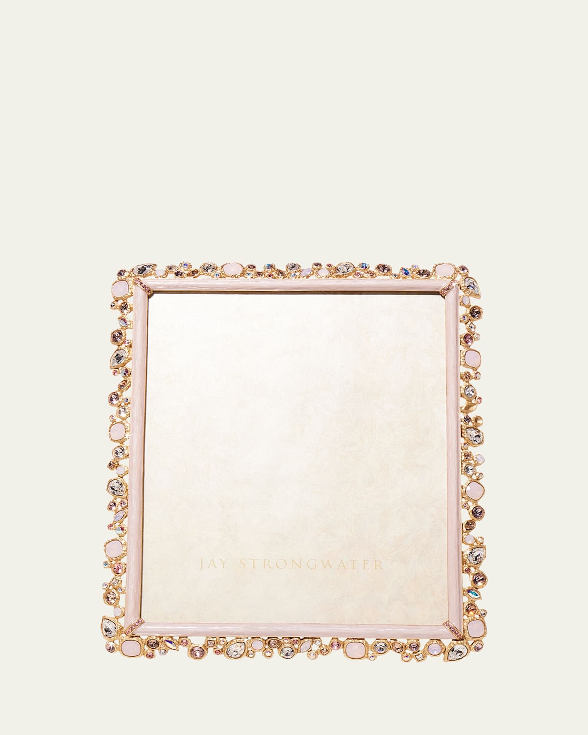 Jay Strongwater Bejeweled Frame, 8" X 10" In Light Pink