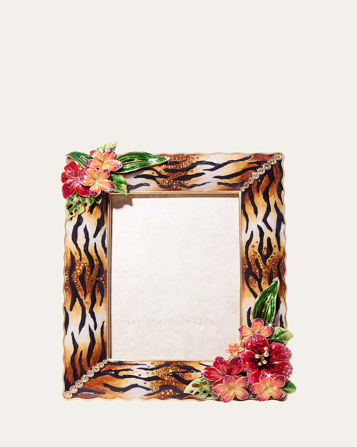 Jay Strongwater Tropical Flower Frame, 5" X 7" In Multi