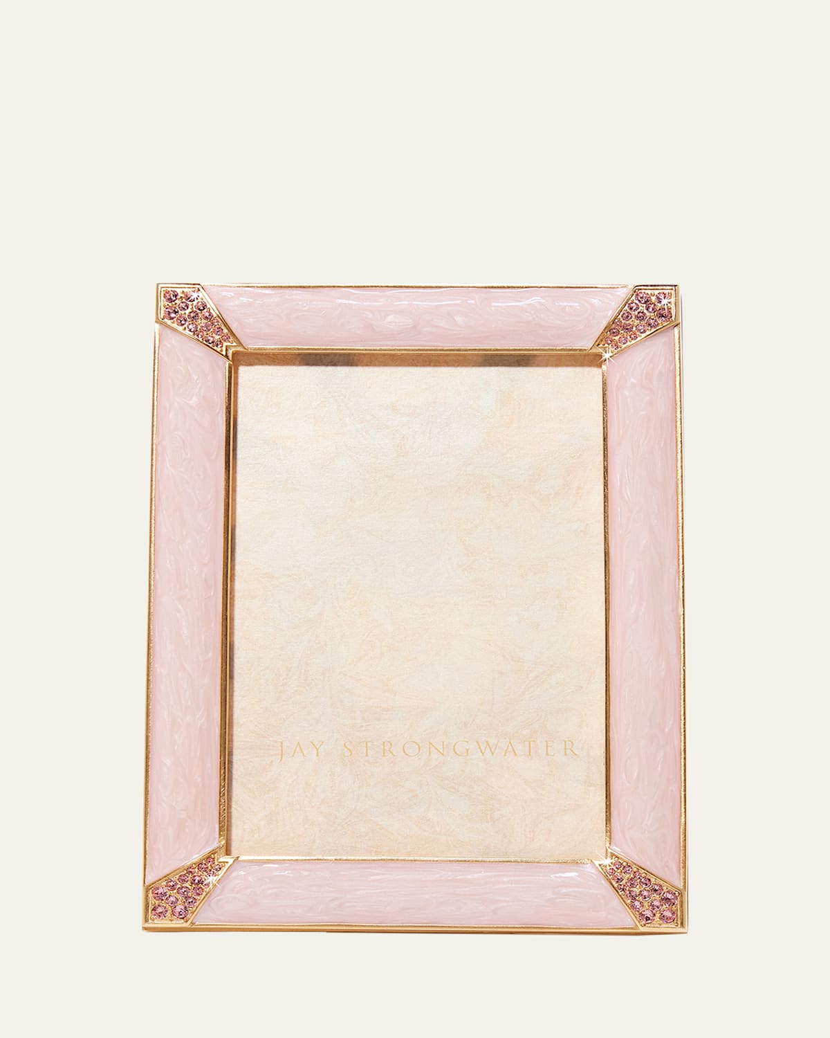 Jay Strongwater Lavinia Frame, 4" X 6" In Light Pink
