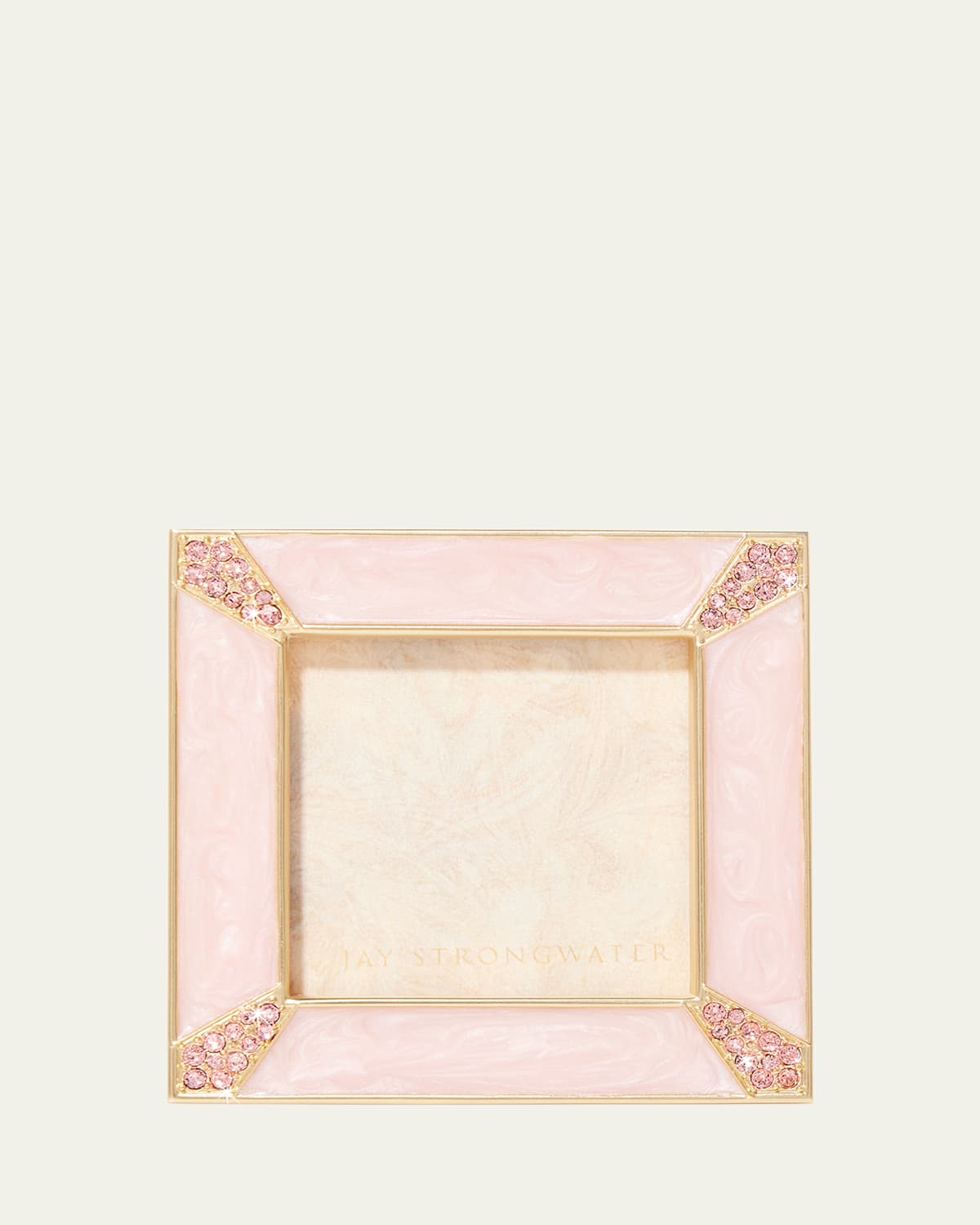 Jay Strongwater Leland Frame, 2" In Light Pink