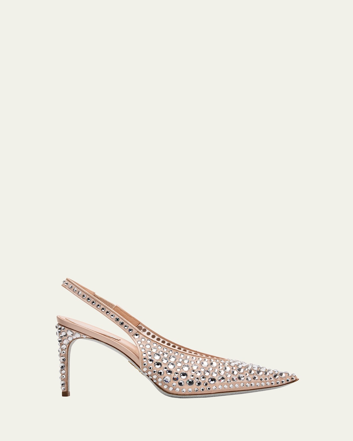 Crystal Slingback Cocktail Pumps