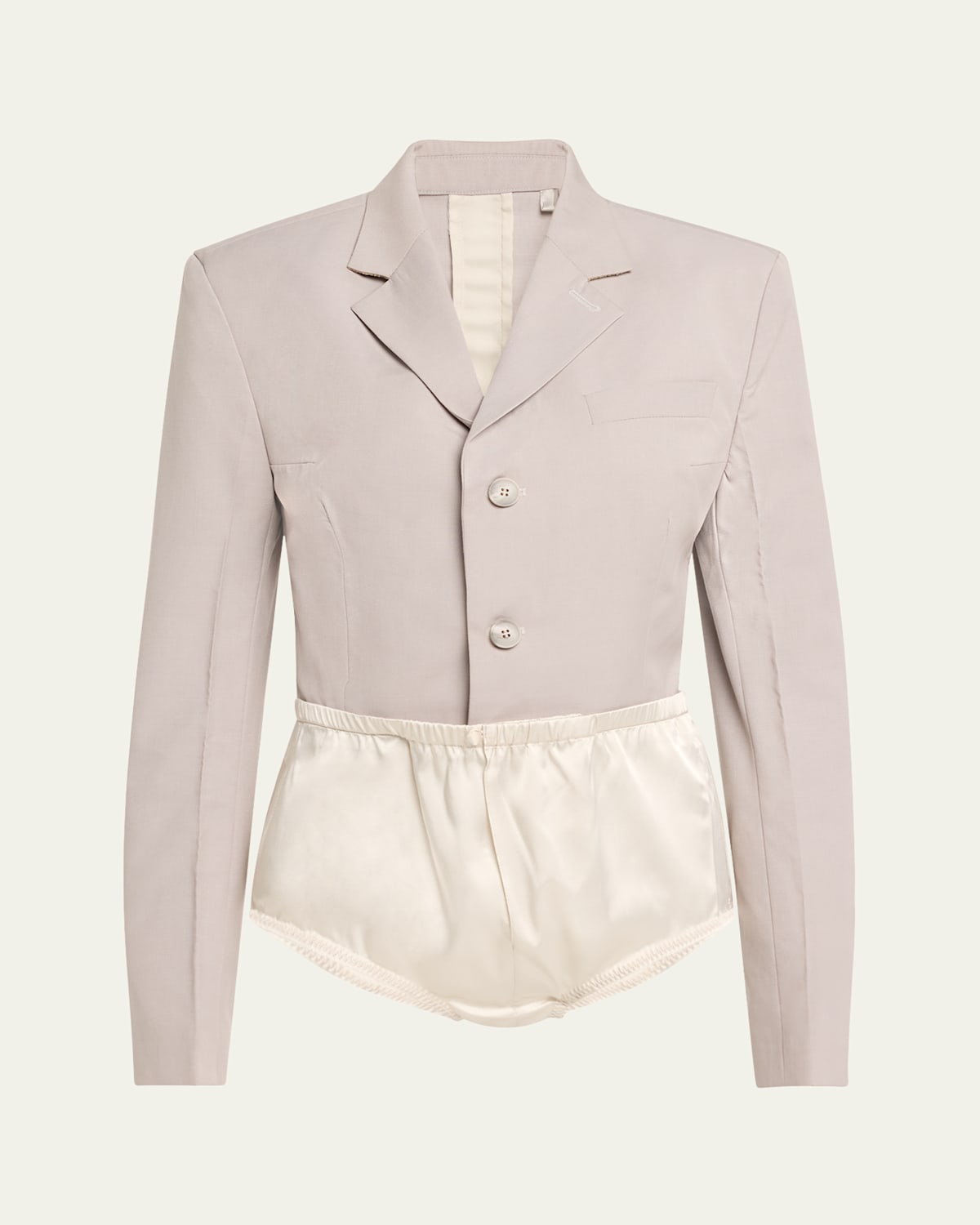 Buttoned Blazer Bodysuit