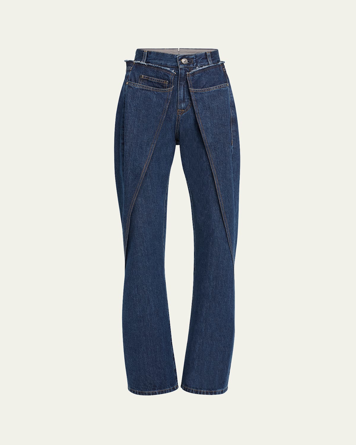 Straight Leg Wrap Jeans