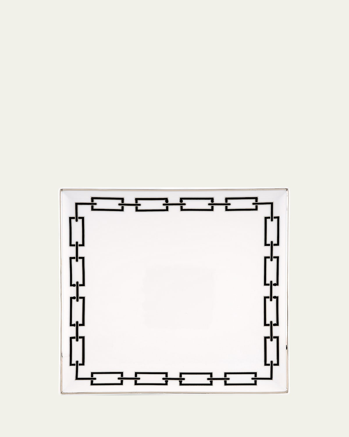 GINORI 1735 Catene Black Squared Plate