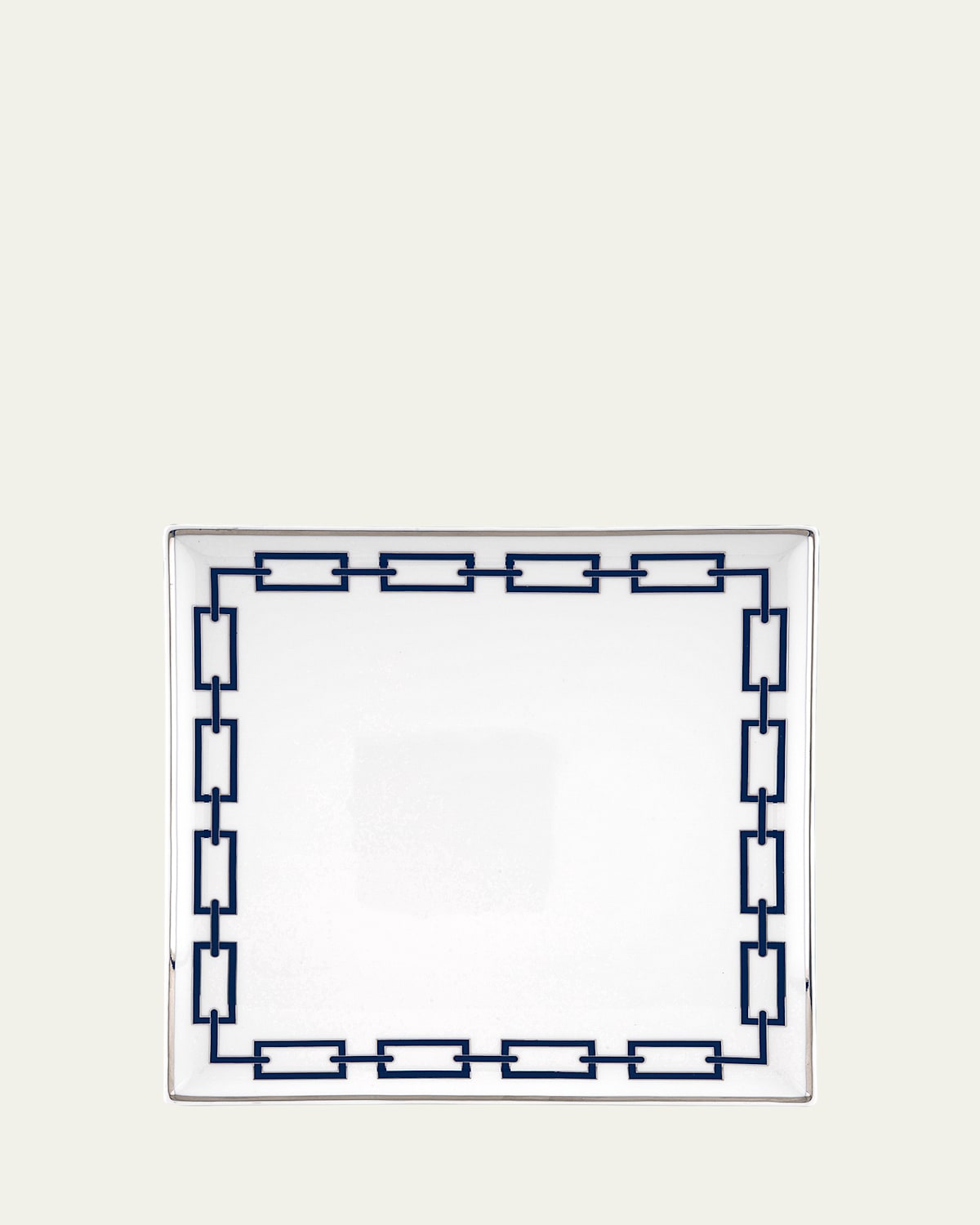 GINORI 1735 Catene Blue Squared Plate