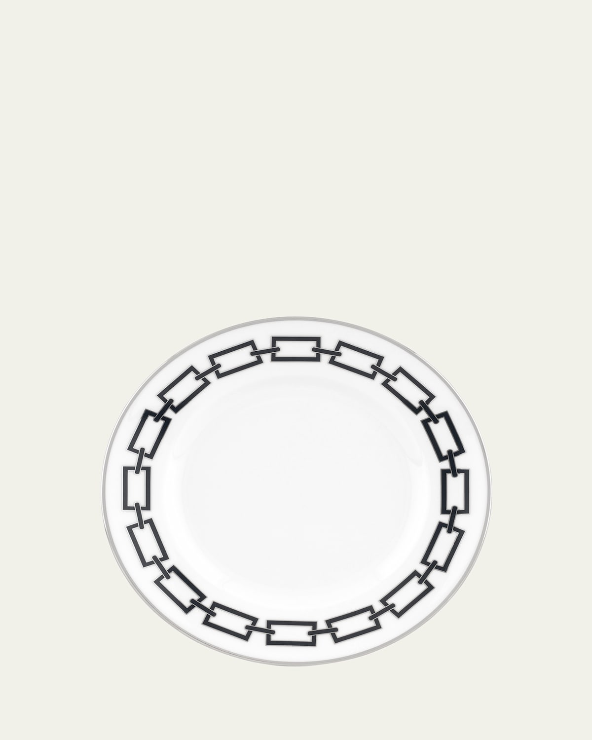 GINORI 1735 Catene Nero Dessert Plate