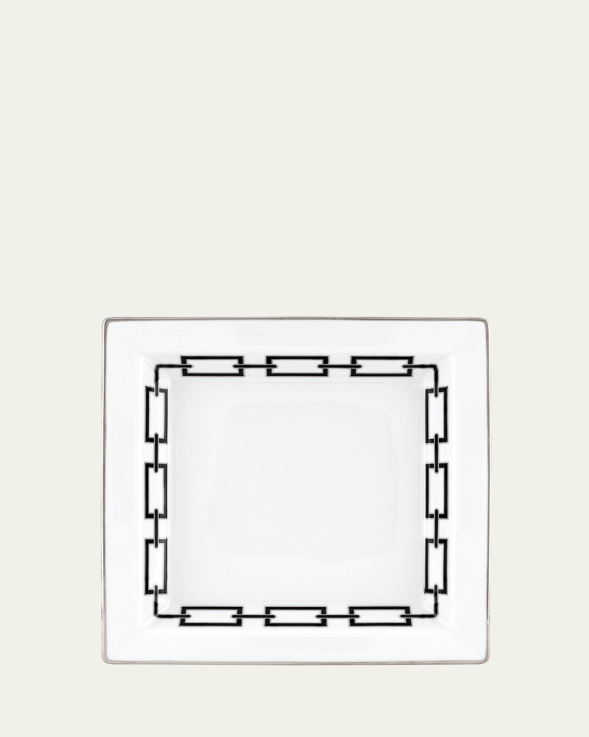 GINORI 1735 Catene Nero Large Square Change Tray
