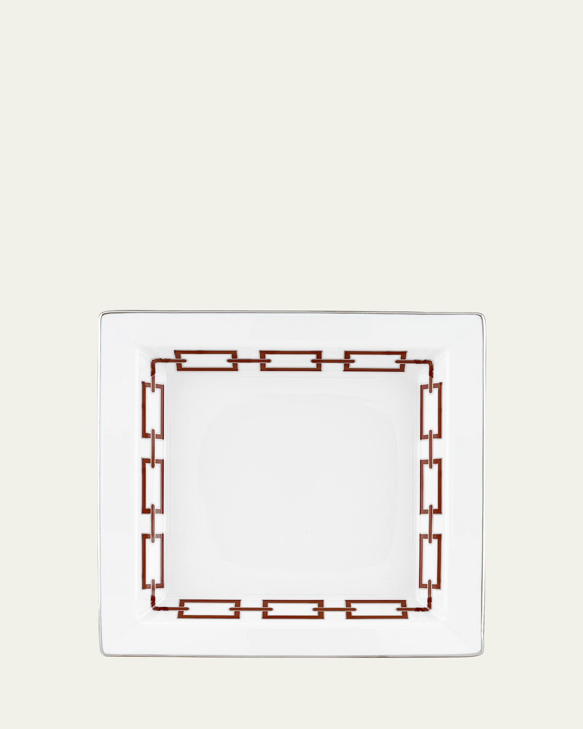 GINORI 1735 Catene Scarlatto Large Square Change Tray