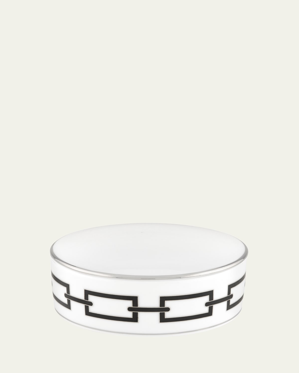 GINORI 1735 Catene Black Round Box