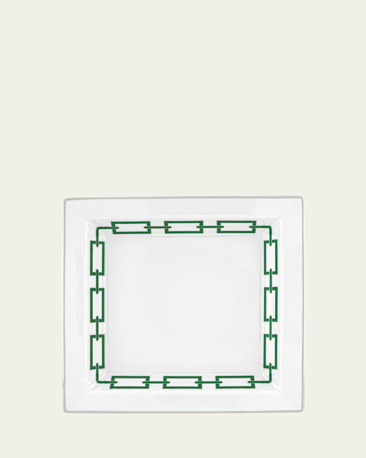 GINORI 1735 Catene Smeraldo Large Square Change Tray